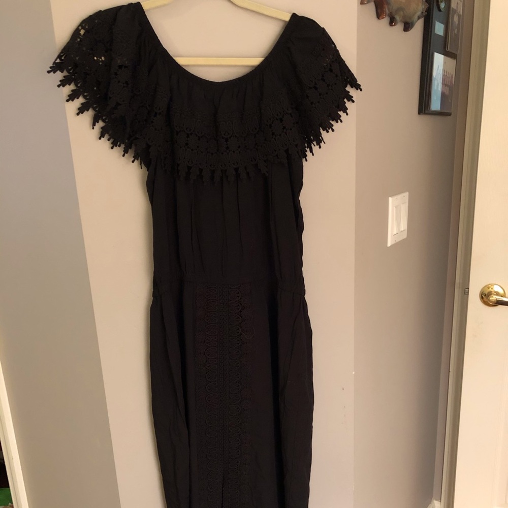 Black maxi dress
